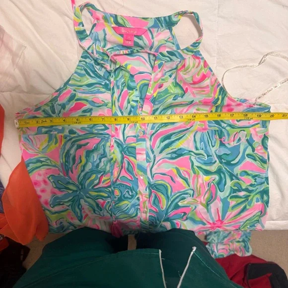 NWOT LILLY PULITZER SIZE M LULIANA TIERED MAXI DRESS *ONE IN A MELON*, - Picture 9 of 10